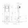 CERSANIT - Set B995 - stelaż podtynkowy SYSTEM 40 MECH + miska zawieszana bezkołnierzowa MILLE CleanOn + deska duroplastowa SLIM WRAP antybakteryjna, wolnoopadająca, z funkcją łatwego wypinania + przycisk spłukujący chrom błyszczący  S701-780